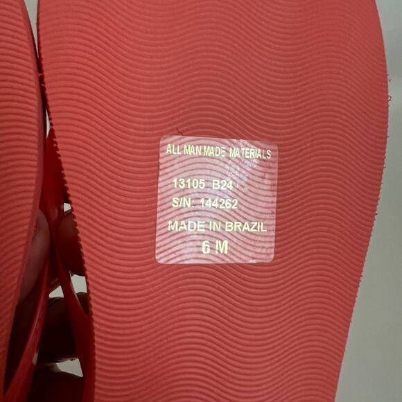 Tory Burch Kira Coral Crush Flip Flops Sandals Size 6M - Picture 7 of 8